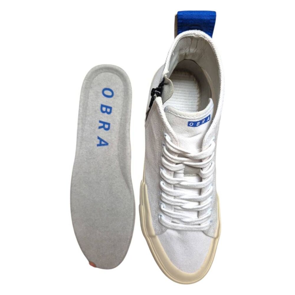 Terra Canvas High Full Cap - White/Off White/Obra Blue Sz US W9/M7.5 - Picture 6 of 9